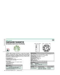Thumbnail of document Brochure - TBU-00 Temperature Transmitter